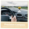 FUNOMOCYA Car Guide Ball Compass Truck Balls Abs Yellow