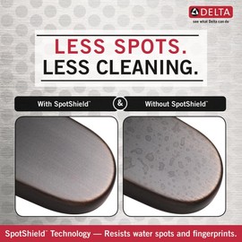 Delta Portman 18 in. Towel Bar with Hooks in Venetian Bronze with Copper Reveal