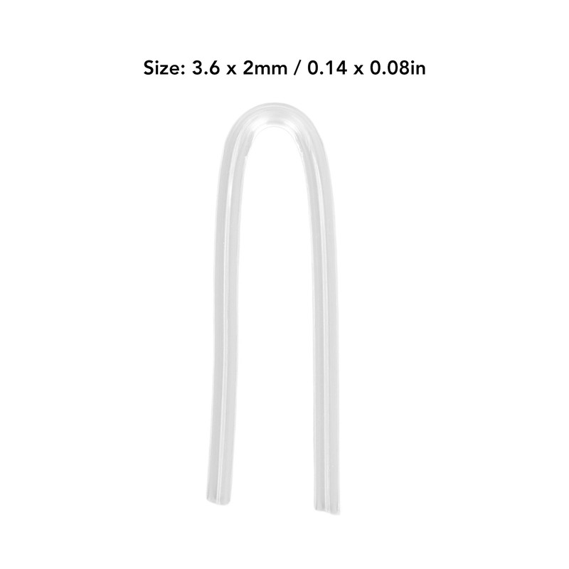 10PCS BTE Preformed Sound Tube Silicone Replacement Accessory Sound Aid