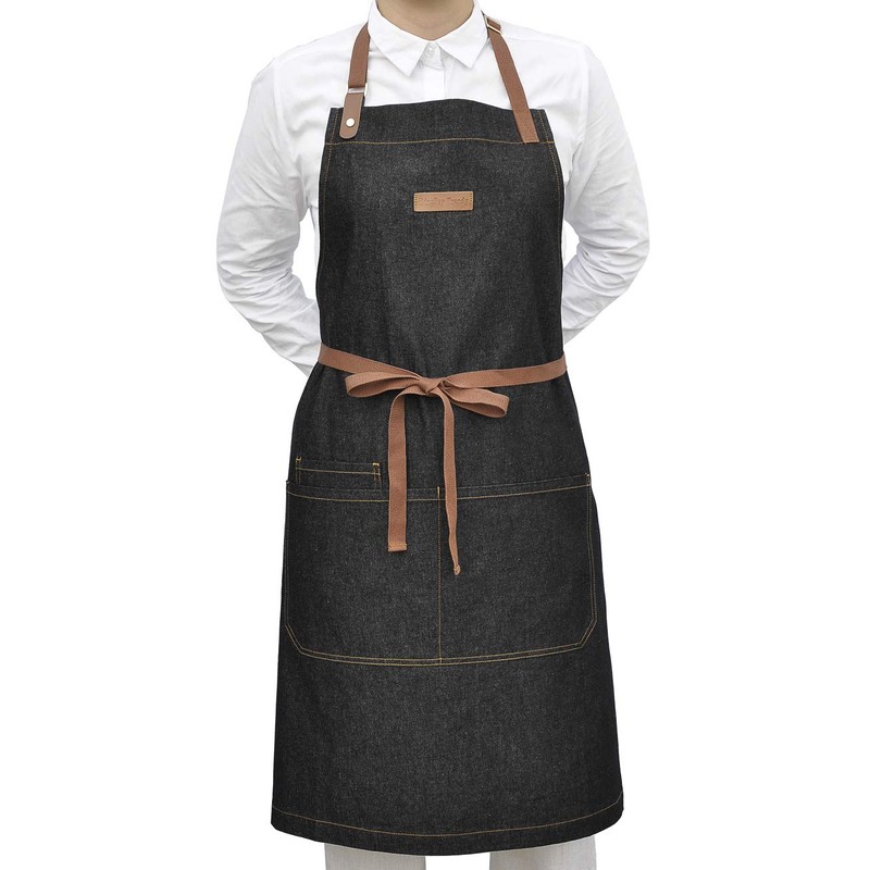 DingSay Trendy Kitchen Cooking Apron with 3 Pockets for Men