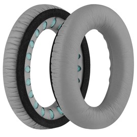 Geekria Replacement Ear Pad and Headband Pad Set for Bose QuietComfort QC35, QC35 II Gaming, QC45, QC25, QC2, QC15 Headphones, Repair Parts Suit (Grey Silver)