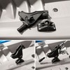 Fishing Rod Holder Clamp Base 360° Adjustable Rotating Weatherproof Open