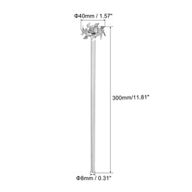sourcing map 304 Stainless Steel Stirring Rod 11.81 Inch Dispersing Device 1.57 Inch Disc for Laboratory Industry