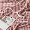 SOCHOW Dusty Pink Bubble Fleece Blanket for Couch, Super Soft
