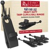 24 Pack - 12 Pcs Heavy Duty Tarp Clips &