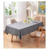 YIyishun Tablecloth Cotton Linen Rectangle Table Cloth Washable Wrinkle and