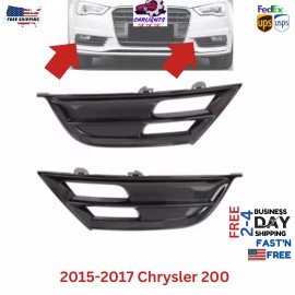 Keystone Automotive Operations Fits Chrysler 200 Bumper Grille For 2015-2017 Front Left & Right Textured Black