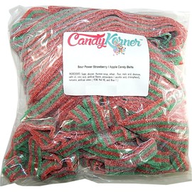 SourPower Sour Belts Strawberry Apple 1 Pound ( 16 OZ )