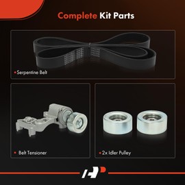 A-Premium Engine Serpentine Belt Drive Kit Compatible with Toyota Camry 2007-2011, Sienna 2007-2010, Avalon 2005-2012 & Lexus RX350 2007-2009, ES350 2007-2012 - 3.5L