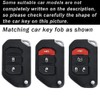 ontto Flip Folding Key Fob Cover Compatible with Jeep Wrangler