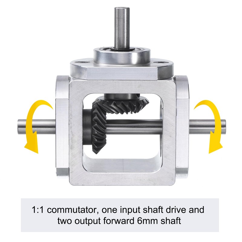 sourcing map Gear Box 90 Degree Right Angle Bevel Gearbox