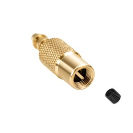 Air Chuck Closed Flow Straight Lock-On Tire Chuck For Inflator Nozzle Adapter Clip Type-Valve Connector Gauge Compressor Tire Inflator Chuck For Semi Hose Long Head Adapter With Gauge Quick