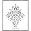 Large Wall Damask Stencil Faux Mural Design #1005 10" x