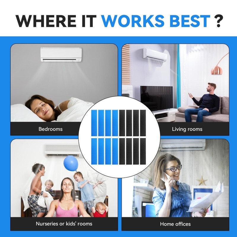 HOMNATURE 16 Pcs Mini Split Air Filter Compatible with Mitsubishi