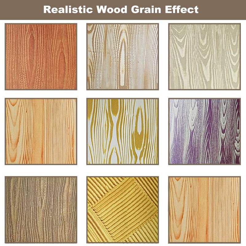 SLTAXAR Wood Grain Printing Tools STAXAR 2 Pieces Wood Grain