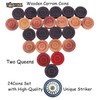 Carrom Playing Coins and Powder | 20 Wooden Coins |
