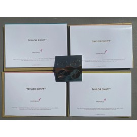 Papyrus Taylor Swift x Papyrus Blank Cards - Smile, You're Amazing, XO, Yay You Lot of 4