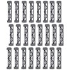INIBUD 24pcs Classic Block Parts Compatible Foundation Plate Roof Triangular