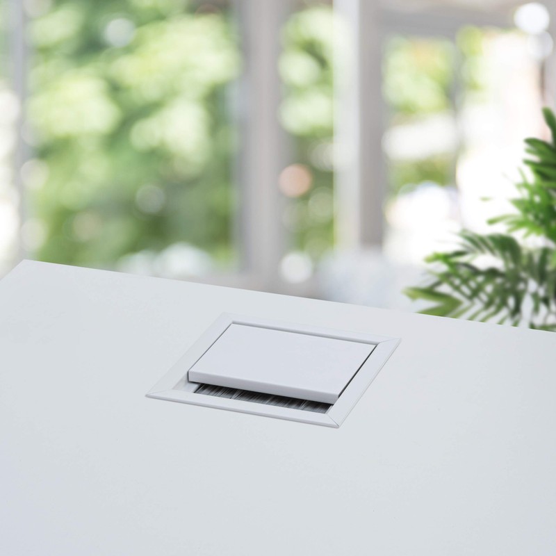 Gedotec Exit G11 ECO Cable Enclosure White Square with Brush