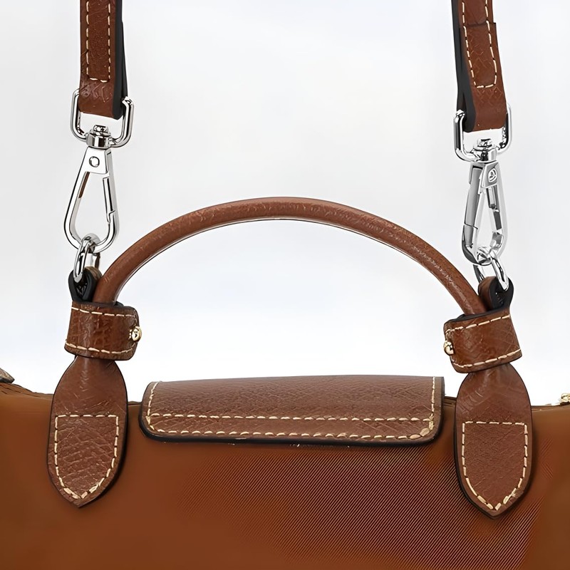 QIUTIMIY Leather Handbag Strap, Replacement Shoulder Bag Straps for Longchamp