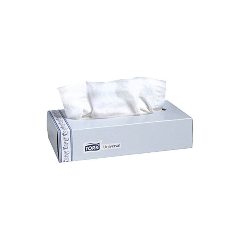 Tork TF6710A Universal Flat Box 2-Ply Facial Tissue, White