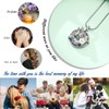 Hummingbird Crystal Urn Necklace for Women Ashes Stainless Steel Bird