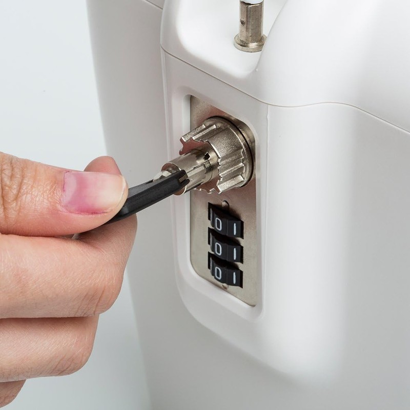 SAFEGO Portable Indoor/Outdoor Lock Box Safe with Key and Combination