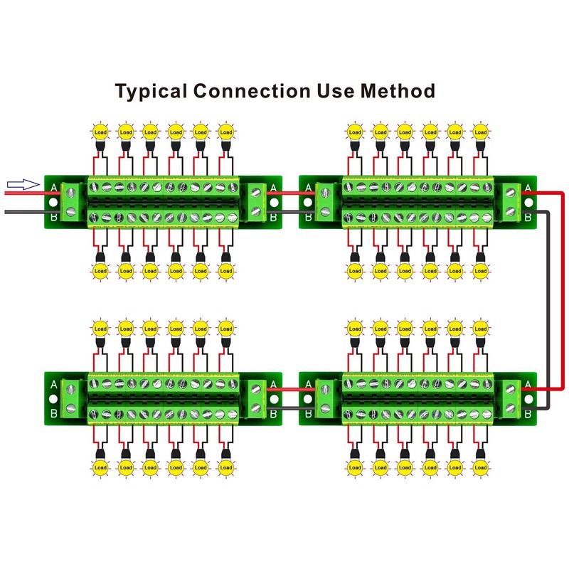 OONO 16 Amp 2x12 Position Terminal Block Distribution Module for
