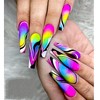 Rilafuvu Acrylic Press on Nails Long Coffin Fake Nails with