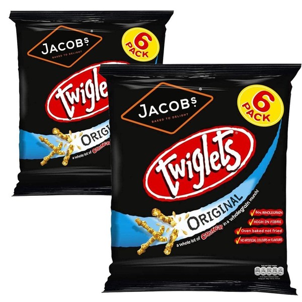 Jacob's Twiglets Original 24g x 6 per Pack - Pack of 2