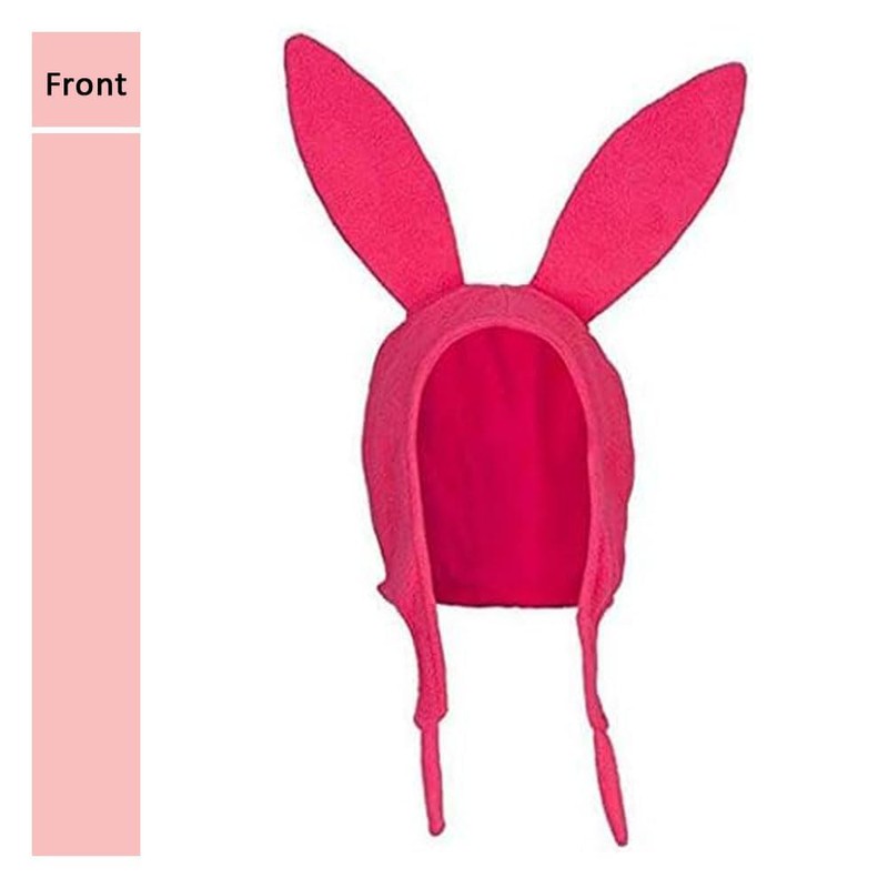 Bob's Burgers Louise Cosplay Pink Bunny Ears Hat, Pink (pink)
