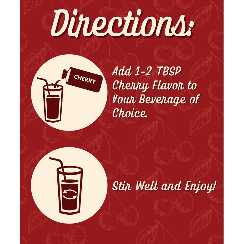 Crave It! Rich Cherry Flavoring Syrup, Add a Splash to