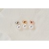 Gold & Deer 14K Gold Field Pearl Drop Heart Chubby