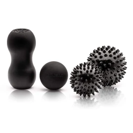 ATHLETIC AESTHETICS Premium Massage Ball Set - Fascia Ball / Duo Ball / Hedgehog Ball Large / Hedgehog Ball Small for Self Massage and Trigger Point Therapy / Physiotherapy (7th Variant: Set of 4)