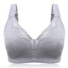 TELIMUSSTO Women's Plus Size Soft Cotton Lace Bra Full Coverage