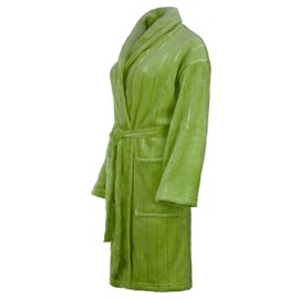 Brandsseller Bathrobe Dressing Gown Sauna Robe for Men and Women in 5 Sizes and Colours - Green, size: s