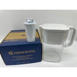 HomeWater 10-CUP Pitcher w/ 1 Filter