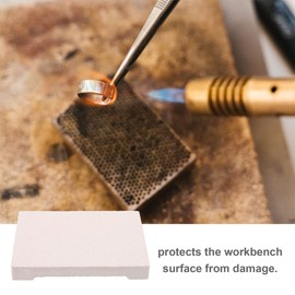 Housoutil 2pcs Jewelry Soldering Board High-temperature Resistant Welding Block for Metalworking Suitable for Jewelry Processing