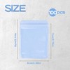 DOERDO 100Pcs Self Seal Plastic Pack Zipper Lock Bags Clear