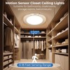 Yurnero 2 Pack Rechargeable Motion Sensor Closet Light with Remote