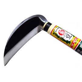 Takagi Kikudo Small Scythe with Steel Orange Pattern 120mm