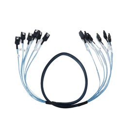 Fasizi 6Pcs1M SATA 3 III SAS Kabel High Speed 6Gbps für Server PC Nylon Geflochtene Datenübertragung Kabel