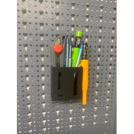 Generic Ruler and Pins Holder for Küpper Perforated Wall and Euro Perforated Wall (37.5 mm and 45 mm) - Black - Bracket