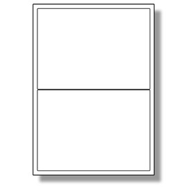 Label Planet® 2 Per Sheet, 5 Sheets (10 Transparent Labels). Waterproof Gloss Transparent Polyester Labels for Laser Printers, 199.6 x 143.5mm, LP2/199 GTP.