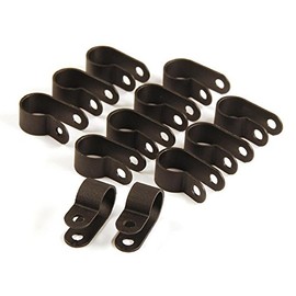 Primefit PC12HC 12-Piece Kit 1/2-Inch Air Push to Connect Nylon Tube Clamps to Attach Air Push Tubing to Walls or Ceiling, or any Flat Surface