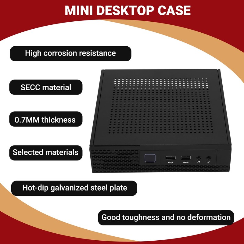 HUTSRAI ITX Computer case TX02 desktop case HTPC industrial control