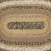 VHC Brands Kettle Grove, Dining Table Placemat, Braided Jute, Oval,