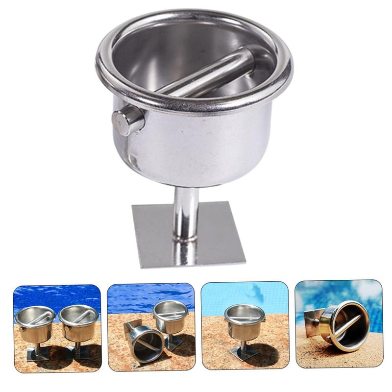 BESPORTBLE Float Line Holder for Swimming Pools Durable Metal Cups