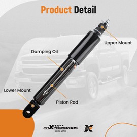 maXpeedingrods 2Pc Front Shocks for Chevy Tahoe Suburban 1500 GMC Yukon XL 1500 2000-2006, 37178 Shock Absorbers
