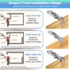 Drawer Front Installation Clamps Adjustable Drawer Fixing Clamp for Cabinet